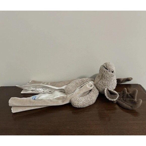 Bunnies by The Bay Best Friend Bruce Moose Lovey Security Blanket - Picture 5 of 8